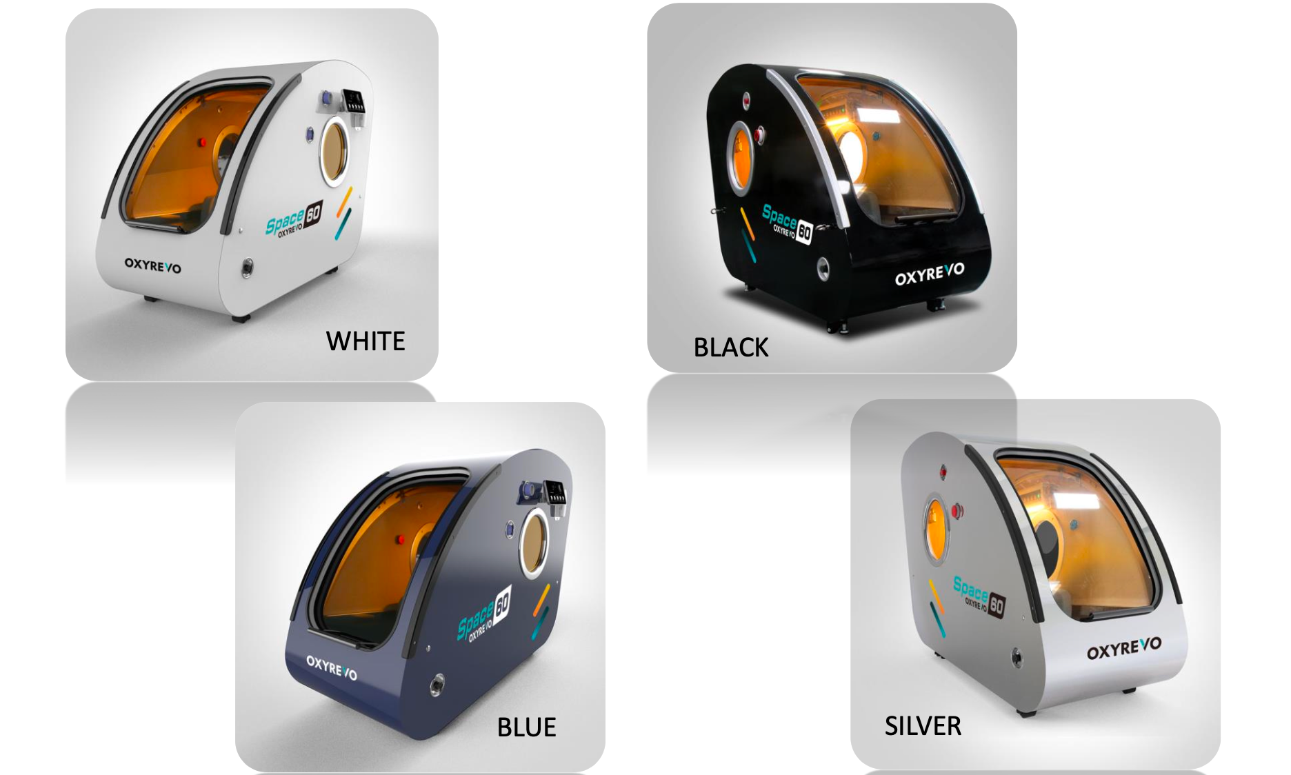 OxyRevo Space60 1.5 to 2.0ATA Hard Sitting Hyperbaric Chamber